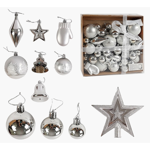 Новорічні прикраси 98 шт, зірка, в коробці (C 67561) фото westvelo.com