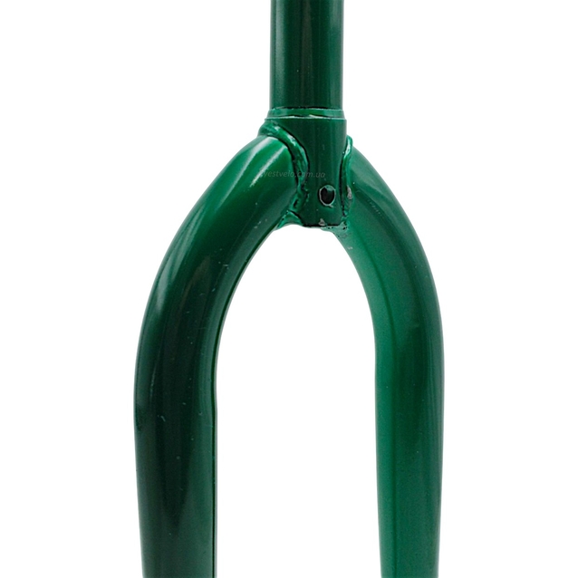 Вилка 20 сталева Ø25.4mm L-240mm р.з L-110mm зелена фото westvelo.com