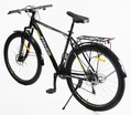 Велосипед 29 ST Corso «FISHER» FS-70190 сталь 21", (к-т SHIMANO) чорно-сіро-жовтий фото westvelo.com