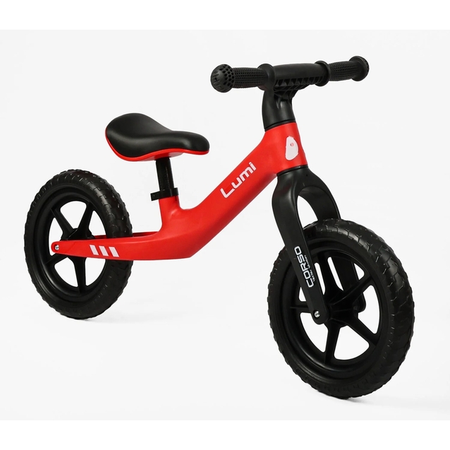 Велобіг 12 Corso, колеса - EVA (піна), нейлонова рама «LUMI» LR-33591 червоний фото westvelo.com