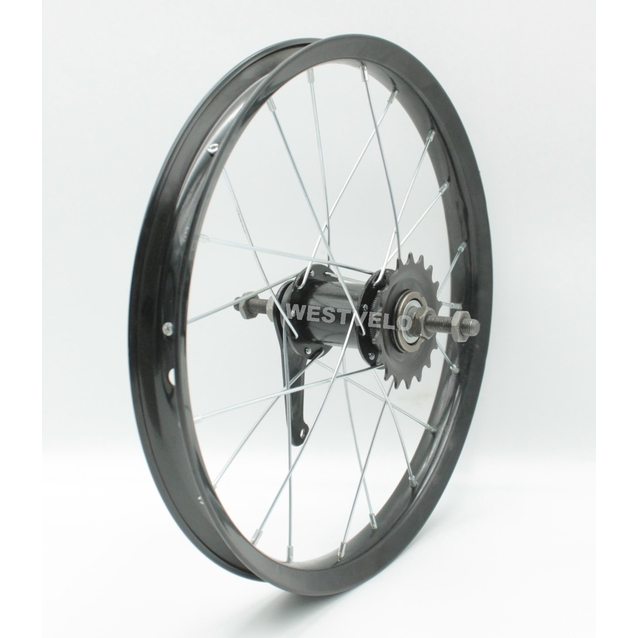 Колесо 16 зад обід чорний, втулка Falcon (чорна) + к-т фото westvelo.com