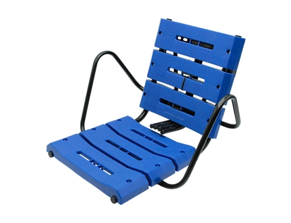 Крісло дитяче метал. на зад. багажник, "Лавочка" посилене, синє