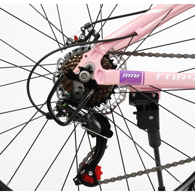 Велосипед 26 AL Corso «MERCURY» MR-26622 алюміній 13", (к-т SHIMANO) світло-рожевий фото westvelo.com