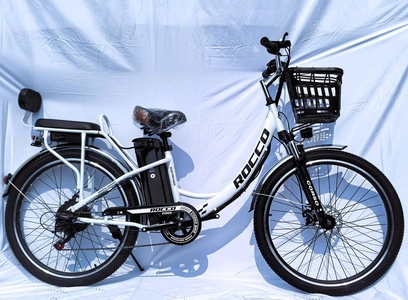 Електровелосипед 27.5 ST Corso «ROCCO» RC-27638 сталь, двигун 500W, акумулятор 48V20AH літієвий, білий