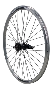 Колесо 28-29 зад, обід 2-ний сірий, втулка. Falcon (чорна) + к-т. чорна спиця (зірка18)