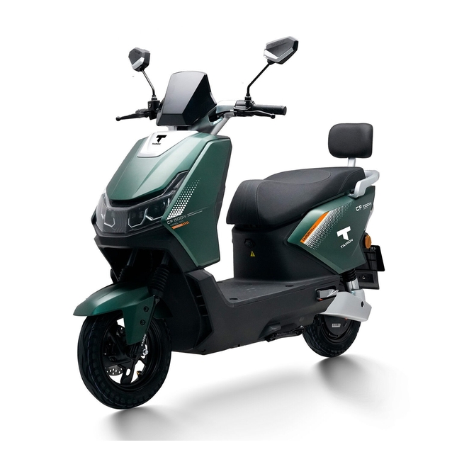 Електроскутер Tairon «CJ» 157084, двигун 1500W, акумулятор 72V 35Ah графеновий, зелений, колеса 10" фото westvelo.com