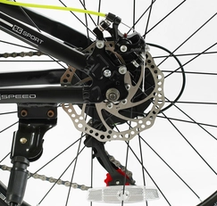 Велосипед 24 AL Corso «CONCEPT» CP-24784 алюміній 11", (к-т SHIMANO) чорний