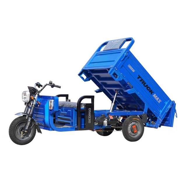 Трицикл РОЗІБРАНИЙ вантажний Corso «TRUCK MAX» MX-564691, двигун 1800W, акумулятор 72V 58Ah графеновий, 7МІСЦЬ+2акум, гідравл підйом кузова колеса 12" фото westvelo.com