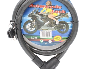 Замок Motorcycle Lock Ø18mm-1200mm на круглий ключ посилений