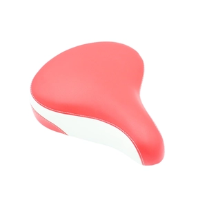 Сідло дитяче №40 біло-червоне на пружинах