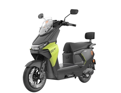 Електроскутер Yadea «GS70» 2608, двигун 2900W, акумулятор 72V 23Ah графеновий, чорно-салатовий, колеса 12"
