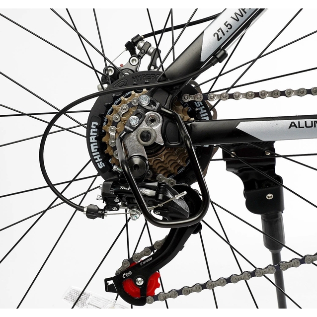 Велосипед 27.5 AL Corso «LEGEND» LG-27754 алюміній 15,5", (к-т SHIMANO) чорно-сірий фото westvelo.com