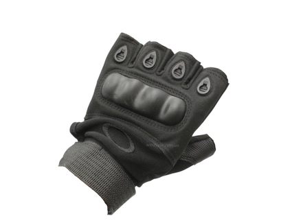Рукавиці (тактичні) QAKLEY "3XL" чорні (з відкритими пальцями)