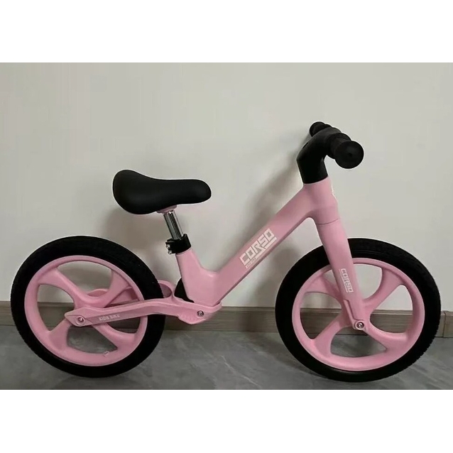 Велобіг 14 Corso надувні колеса, нейлонова рама з амортизатором, S-96074 рожевий фото westvelo.com