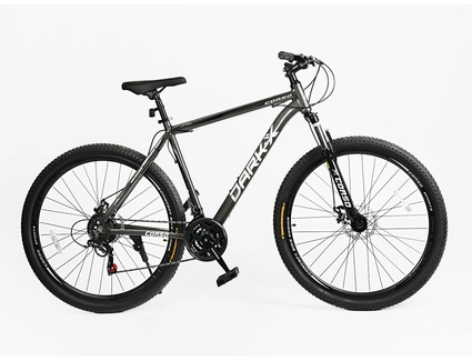 Велосипед 29 AL Corso «DARK-X» DX-29827 алюміній 21", (к-т SHIMANO) графітовий