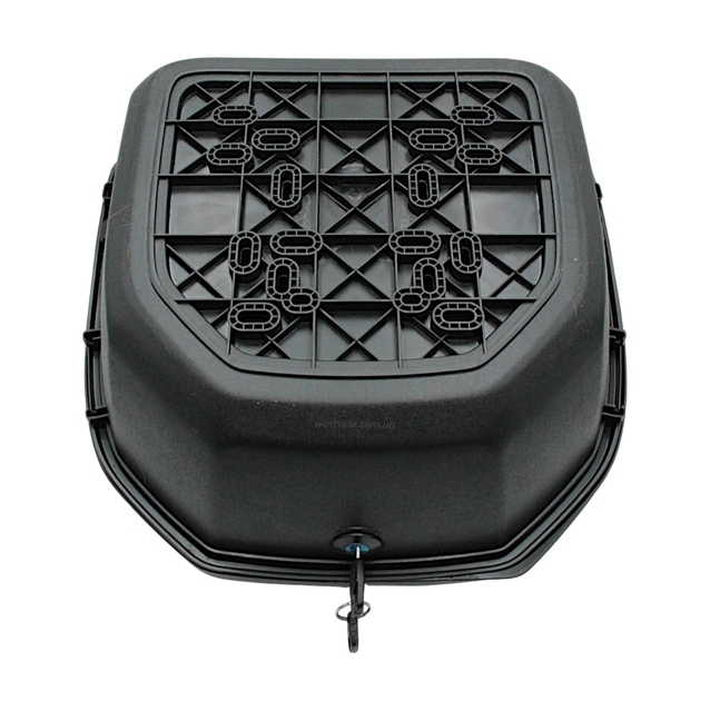 Кофр (багажник) для мотоцикла задній ROBIK 48 (400х400х280) 45L білий з катафотом фото westvelo.com