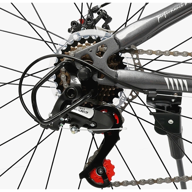 Велосипед 26 ST Corso «GENESIS»  T-26921 сталь 13", (к-т SunRun) графітово-салатовий фото westvelo.com