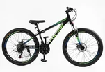 Велосипед 26 AL Corso «PULSAR» PL-26407 алюміній 13", (к-т SHIMANO) чорно-салатово-синій фото westvelo.com