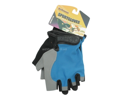 Рукавиці "L" (21-22 см) HONGMAILONG синьо-сірі (370)