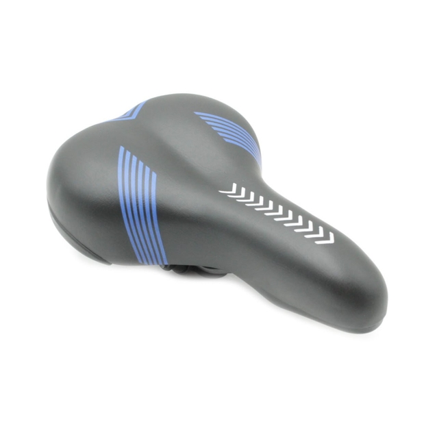 Сідло мтв CROSSER "Біла стрілка" чорно-синє фото westvelo.com