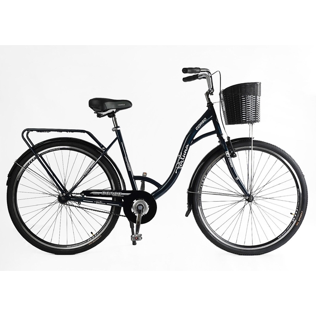 Міський велосипед 28 ST Corso «FORTUNA» FR-28083 сталь 20", темно зелений (+к/к/б) фото westvelo.com