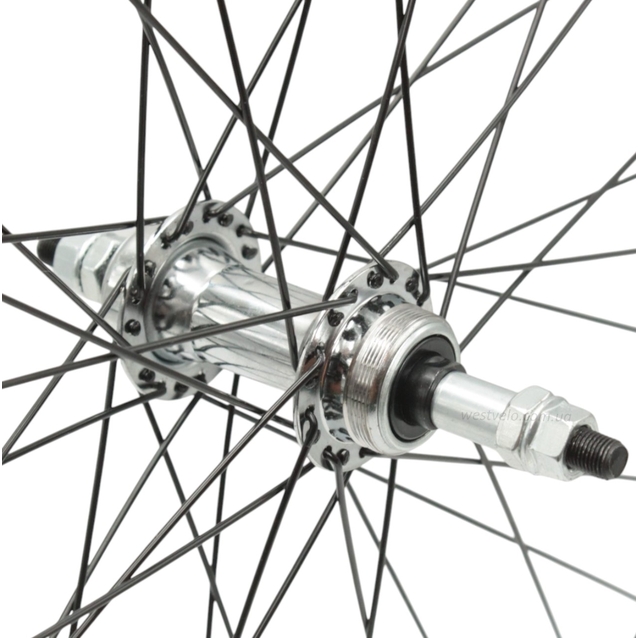 Колесо 26 зад, обід 2-ний чорний, вт. ST. на віночках, чорна спиця фото westvelo.com