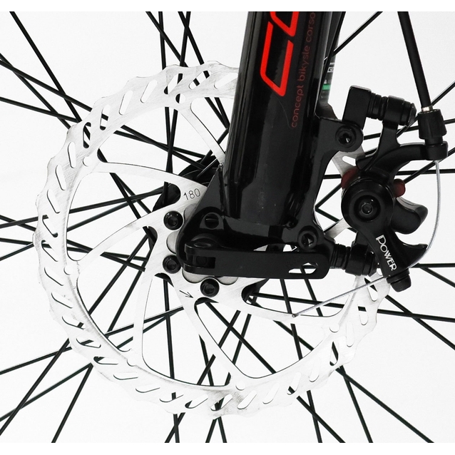 Електровелосипед 29 ST Corso «SPLIT» SP-78019 сталь 19, двигун 350W, акумулятор 36V13Ah літієвий (к-т SHIMANO) чорно-червоний фото westvelo.com