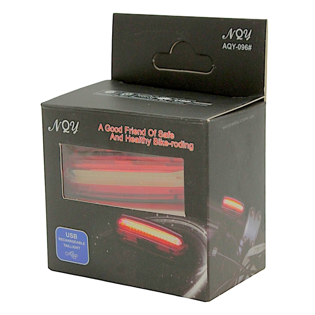 Мигалка на usb зарядку зад №096 AQY-096 червоне, з акумулятором фото westvelo.com