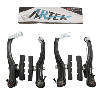 Гальма V-brake (перед + зад) ARTEK MN993DG алюміній чорні