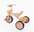 Дитячий велосипед 3-х колісний EVA (піна) Best Trike колеса 12-10, BS-34944 рожево-бежевий, сталева рама, УКР. ОЗВУЧУВАННЯ, світло, 2 кошики фото westvelo.com