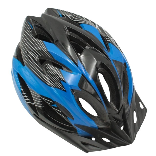 Вело шолом (54-56см) чорно-синій фото westvelo.com