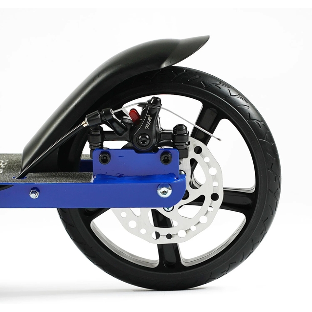 Самокат дитячий 2-х колісний, PU Skyper «UNIC» UN-69470 синій, колеса Ø200mm, ручне дискове гальмо, 1 амортизатор передній фото westvelo.com