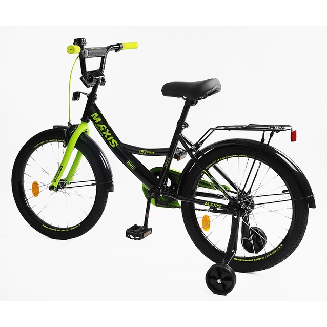 Дитячий велосипед 20 ST Corso «MAXIS» CL-20267 чорно-салатовий фото westvelo.com