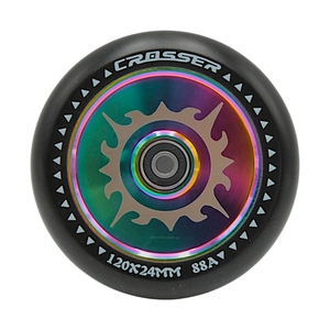 Колесо трюкового самоката CROSSER PHANTOM,  AL. Ø120/24мм, градієнт