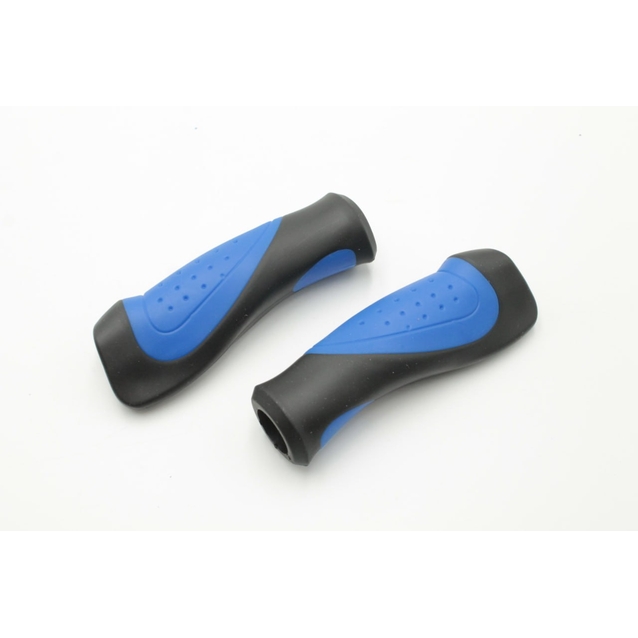 Гріпси ергономічні Тайвань гумові чорно-сині фото westvelo.com