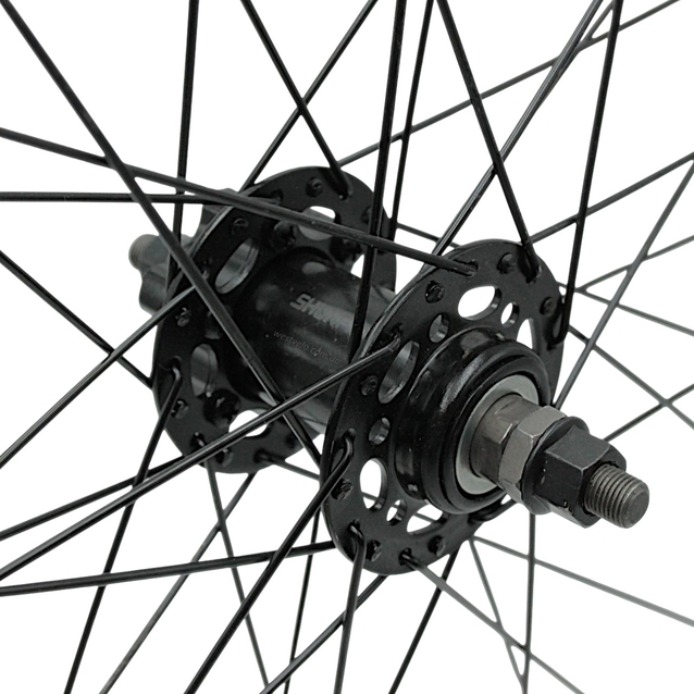 Колесо 27,5 перед, обід 2-ний чорний дисковий, втулка ST. SHUNFENG, диск 6 болтів, чорна спиця фото westvelo.com