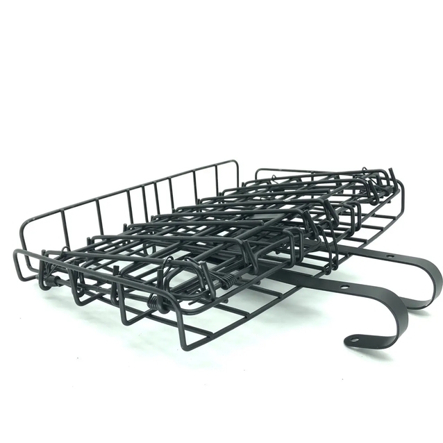 Кошик металевий на руль "розкладний" чорний фото westvelo.com