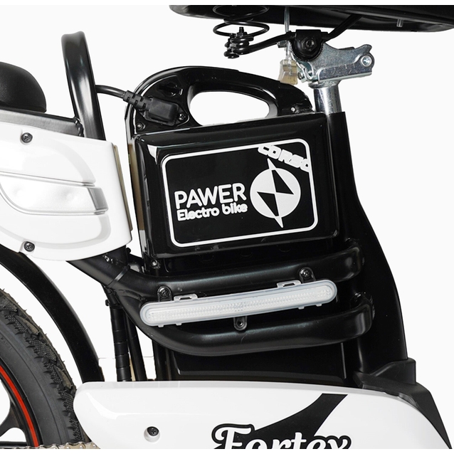 Електровелосипед 20 ST Corso «FORTEX» FR-9523-4 сталь, 500W, акум 48V20AH, білий фото westvelo.com