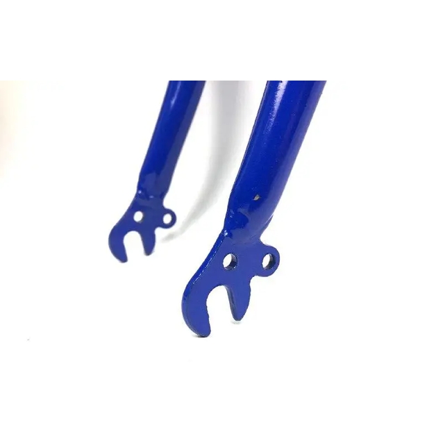 Вилка 16 сталева синя з кріпленням під V-brake, шток L-200mm р.з L-100mm фото westvelo.com