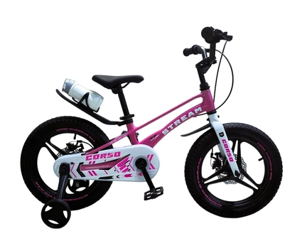 Дитячий велосипед 16 MG Corso «STREAM» SM-16112, магнієва рама, рожевий