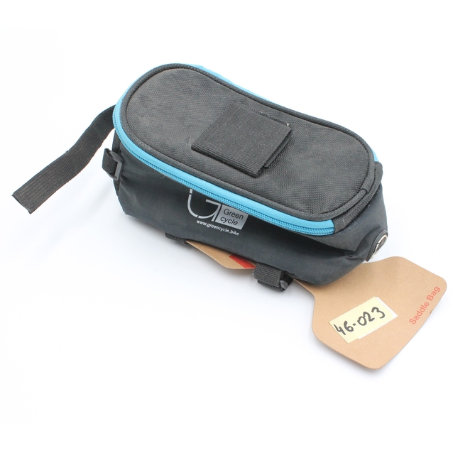 Сумка на раму,Green Cycle (Smart 5201), односекційна, чорний (блакитний замок) фото westvelo.com