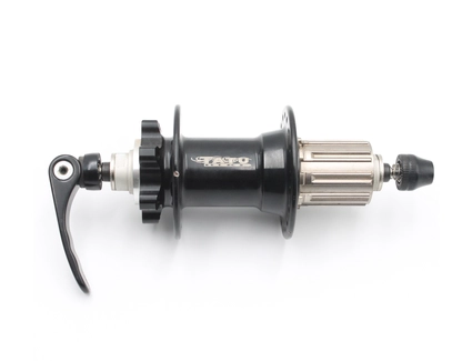 Втулка задня, (AL) TATU-BIKE, касета 8-9S, 4 пром підшипники, диск гальма 6 болтів, ексцентрик, чорна (14Gx36H)