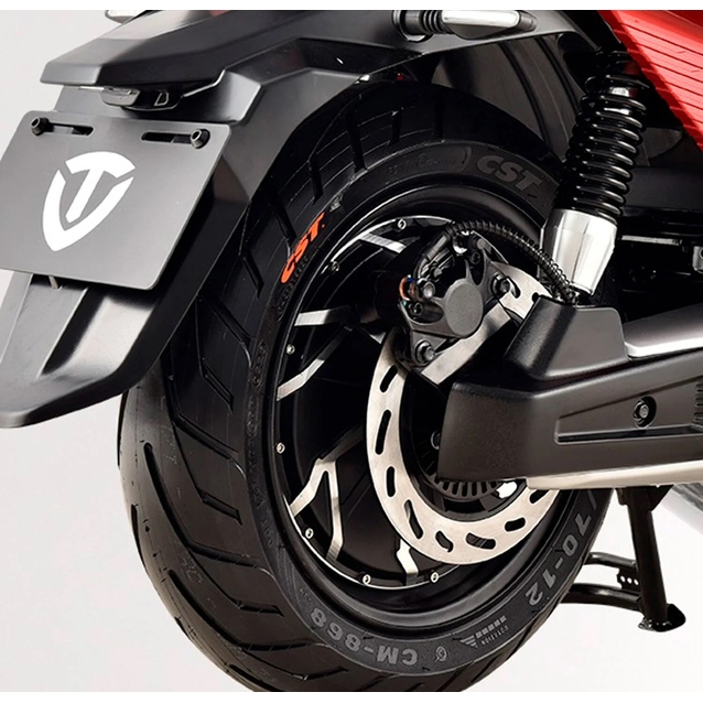 Електроскутер Tailg «S91» A01, двигун 2000W, акумулятор 72V 38Ah графеновий, білий, колеса 12" + 1 ящик. акум фото westvelo.com