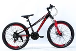Велосипед 24 AL Corso «FENIX» FX-24321 алюміній 11", (к-т SunRun) чорно-червоний фото westvelo.com