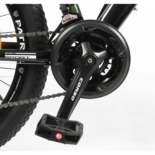 Велосипед 24 ST Corso «PATROL» PL-24057 сталь 11", (к-т SunRun) чорно-жовтий фото westvelo.com