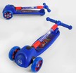 Самокат дитячий 3-х колісний, Best Scooter «SPIDER-MAN» 47359 синій, колеса PU Ø120mm/80mm зі світлом, складне кермо фото westvelo.com