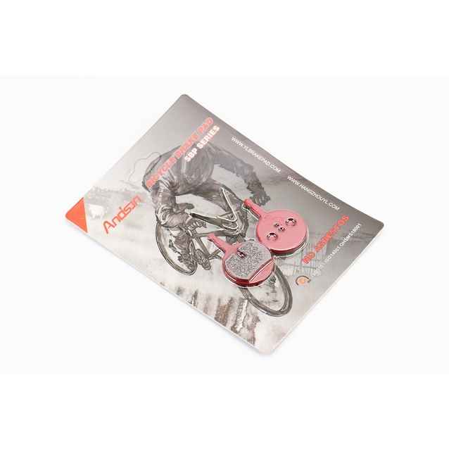 Колодки гальмівні дискові № 08 ANDSON (YL-1018) червоні фото westvelo.com