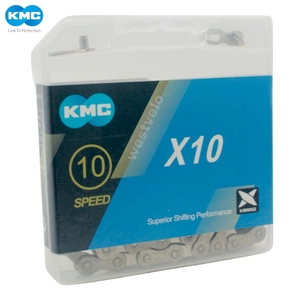 Ланцюг спорт. 10 передач KMC нікель (1/2Х11/128Х116L) (replica) + замок