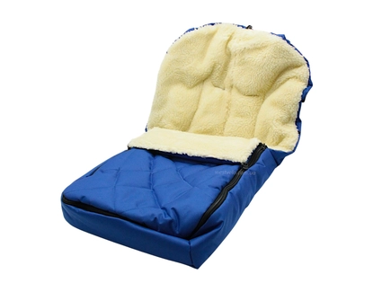 Конверт на хутрі синій