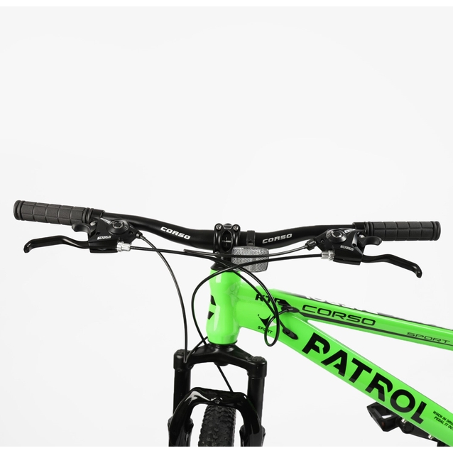 Велосипед 24 ST Corso «PATROL» PL-24752 сталь 11", (к-т SunRun) салатовий фото westvelo.com